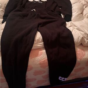 CBrand Black Sweatshirt and Sweatpants set